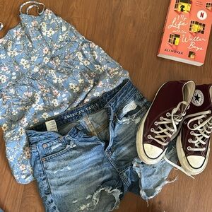 American Eagle Cut Off Jean Shorts